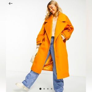 Oversized brush ginger coat!